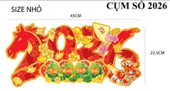 Hình giấy ép nhũ dán cửa trang trí Tết