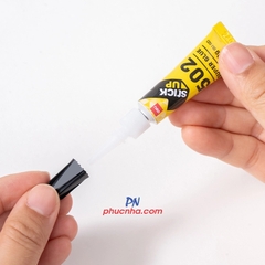 Keo dán sắt 502 Deli A531 3g x 2 (2 chai/vỉ) (6)