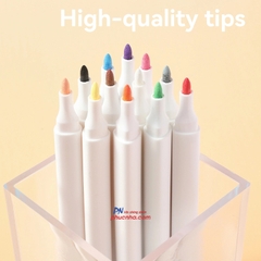 Bút lông màu Acrylic Marker Deli C192-36 Wow 36 màu (Hộp trắng)
