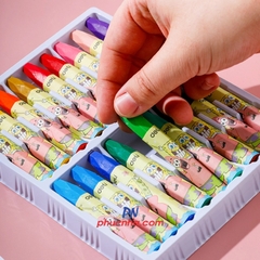 Bút sáp màu dầu hình bọt biển Deli C218-24 24 màu (20)