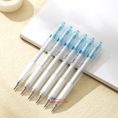 Bút gel bấm Deli G057 0.5mm (12) - Mực xanh/ đỏ/ đen