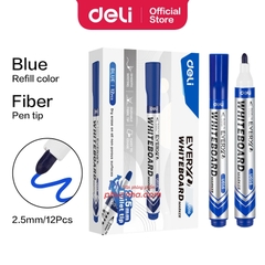 Bút lông bảng Deli U016 2.2mm (12) - bút viết bảng trắng xóa được