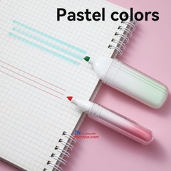 Bút dạ quang Deli U188 1-5mm, có hương thơm (6) - Tím - Hương lavender/ Xanh mint - Hương matcha/ Hồng - Hương Rose