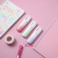 Bút dạ quang Deli U188 1-5mm, có hương thơm (6) - Tím - Hương lavender/ Xanh mint - Hương matcha/ Hồng - Hương Rose