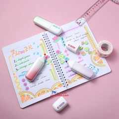 Bút dạ quang Deli U188 1-5mm, có hương thơm (6) - Tím - Hương lavender/ Xanh mint - Hương matcha/ Hồng - Hương Rose