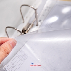 Bìa lỗ A4 320g tem đỏ (100 cái/ xấp) (70)