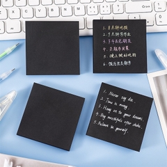 Giấy notes giấy đen 7.6x7.6cm 50 tờ