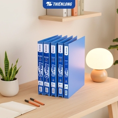 Bìa nhẫn Thiên Long FO-ORB01 oring A4 chữ O 2.5cm màu xanh biển (120)
