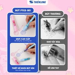 Bút máy mực xóa Thiên Long FTCE-001 ngòi êm, sử dụng ống mực (10)