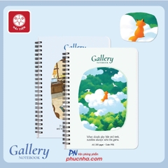 Sổ lò xo Hải Tiến Gallery A6 9769 200 trang 80gsm (giấy caro trắng ngà) (132)