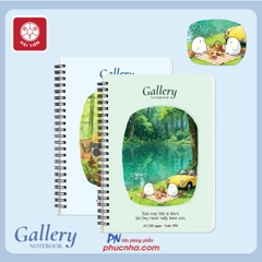 Sổ lò xo Hải Tiến Gallery A6 9769 200 trang 80gsm (giấy caro trắng ngà) (132)