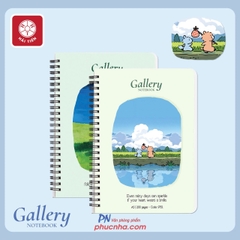 Sổ lò xo Hải Tiến Gallery A6 9769 200 trang 80gsm (giấy caro trắng ngà) (132)