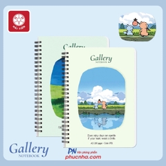 Sổ lò xo Hải Tiến Gallery A6 9769 200 trang 80gsm (giấy caro trắng ngà) (132)