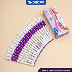 Bút gel Thiên Long GEL-012 Starlit 0.5mm mực tím (20) - Bút bi mực nước ngòi bút nét mảnh cho học sinh