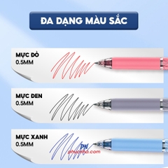 Bút gel Thiên Long GEL-033 quick dry 0.5mm, mực xanh (10)