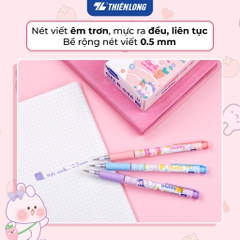 Bút bi butter gel Thiên Long GELB-046/LUCK 0.5mm, mực xanh bản đậu (3)