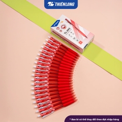 Bút bi Thiên Long TL-095 butter ink 0.5mm (20) - Mực xanh/ đỏ/ đen