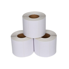 Giấy decal nhiệt in tem ,nhãn, mã vạch 1 tem 80x60mm 30m