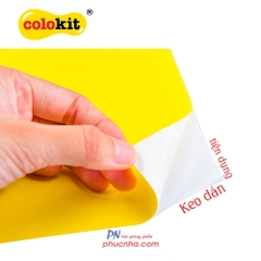 Giấy màu thủ công decal A4 Thiên Long GTC-C006 12 màu/ túi nhựa