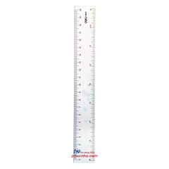 Thước kẻ màu cực quang 20cm Deli H653