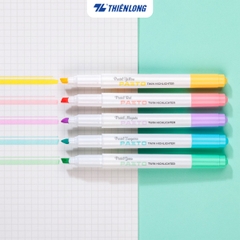 Bút dạ quang Thiên Long HL-016 2 đầu pastel (5)