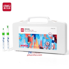 Bút lông màu Acrylic Marker Deli HM912-36 36 màu (Hộp trắng)