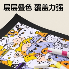 Bút lông màu Acrylic Marker Deli HM912-36 36 màu (Hộp trắng)