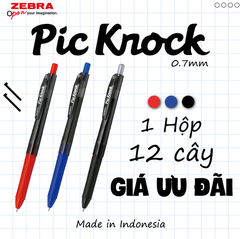 Bút bi Zebra Pic Knock 0.5mm (12)
