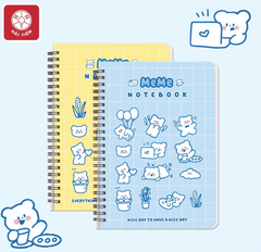 Sổ lò xo Hải Tiến Meme 160tr 100gsm kẻ caro