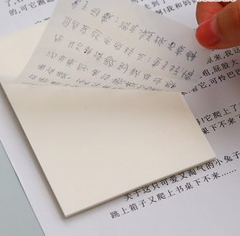 Giấy note nhựa trong suốt 3x3in 206 50 tờ keo