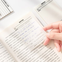 Giấy note nhựa trong suốt 3x3in 206 50 tờ keo