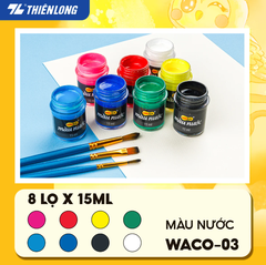 Màu nước Thiên Long 15ml Colokit WACO-C03 8 màu/ WACO-C05 12 màu