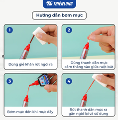 Bút lông dầu 2 đầu Thiên Long PM-09 (10/720)