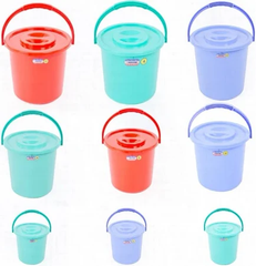 Xô tròn nhựa Duy Tân 16L 35x32x31cm (10 cái/ kiện/ trộn màu)