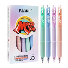 Bút gel bấm Baoke PC1959 Macaron ngòi ST 0.5mm (12)