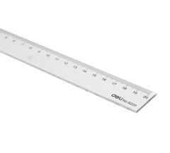 Thước kẻ mica 20cm Deli 6220