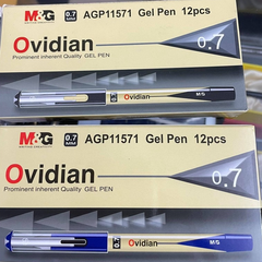 Bút gel Ovidian 0.7mm M&G AGP11571 - Mực xanh, đen (12)