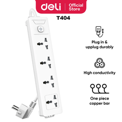 Ổ cắm điện Deli
