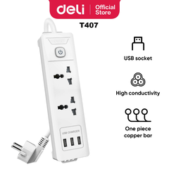 Ổ cắm điện Deli