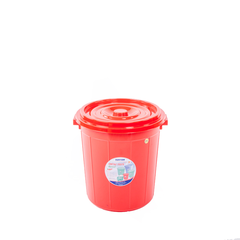 Xô tròn nhựa Duy Tân 25L 36.5x35.5x38cm (thùng gạo tròn) (10 cái/ kiện/ trộn màu)