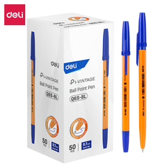 Bút bi nắp Deli Q6S 0.7mm (50)