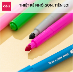 Bút lông màu Deli C161 Felt pen - 12 màu/ 18 màu/ 24 màu