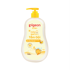 Sữa tắm gội trẻ em 2 trong 1 Pigeon hoa hướng dương 700ml (6 chai/ thùng)