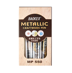 Bút lông màu nhũ marker metalic Acrylic BAOKE MP550 1.5mm