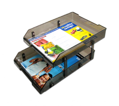 Kệ hồ sơ 2 tầng trượt mica A4 Xukiva 169-2