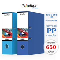 Bìa còng Thiên Long FO-BC018 9cm F4 1 mặt xi, xanh đậm (30 cái/ thùng)