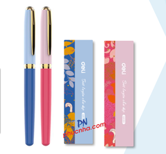 Bút máy vỏ kim loại Deli Q880 nét êm trơn hộp giấy + kèm 1 ngòi (20)
