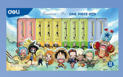 Bút máy kim loại Deli Q892 bản One piece kèm 1 ngòi, nét bút trơn êm (12 cây mix màu / khây)