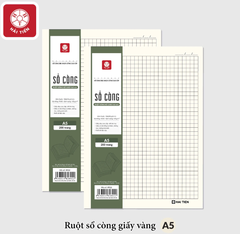 Ruột giấy sổ còng B5 200tr 100gsm 9 lỗ HT (giấy ngà vàng)