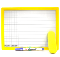 Bảng học sinh 2 mặt Bến Nghé BB-06 nhỏ 18x25mm kèm bút, đồ lau (80)